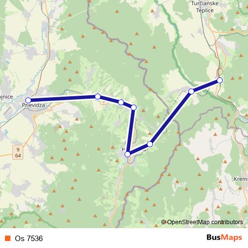 Os 7536 rail Line Map