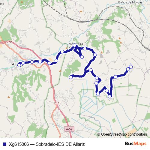 Xg615006 bus Line Map