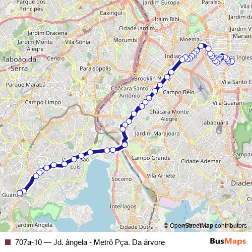 707a-10 bus Line Map