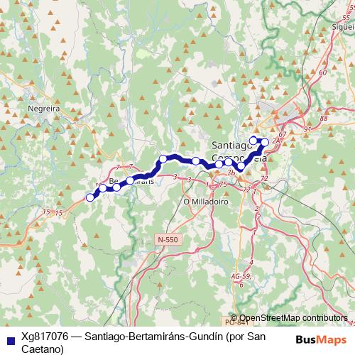Xg817076 bus Line Map