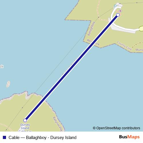 Cable cable-car Line Map