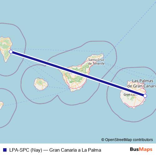 LPA-SPC (Nay) air Line Map