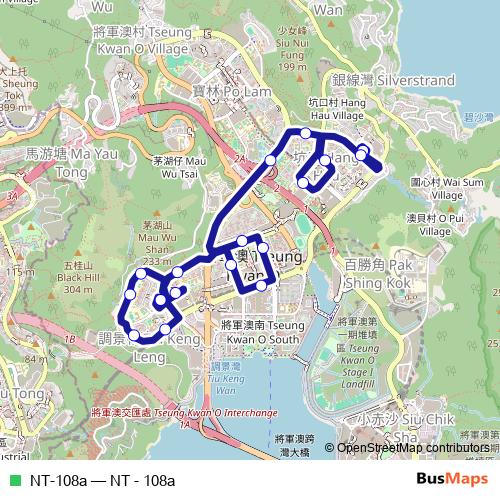 NT-108a bus Line Map