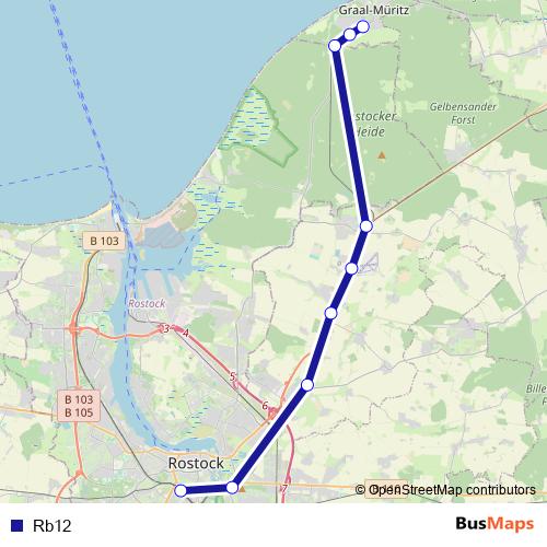 Rb12 rail Line Map