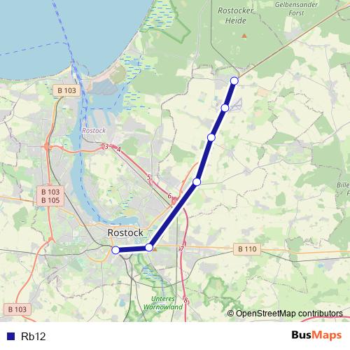 Rb12 rail Line Map