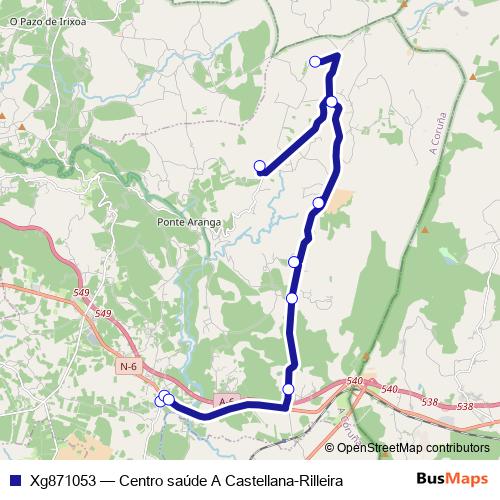 Xg871053 bus Line Map