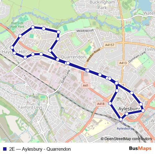 2E bus Line Map