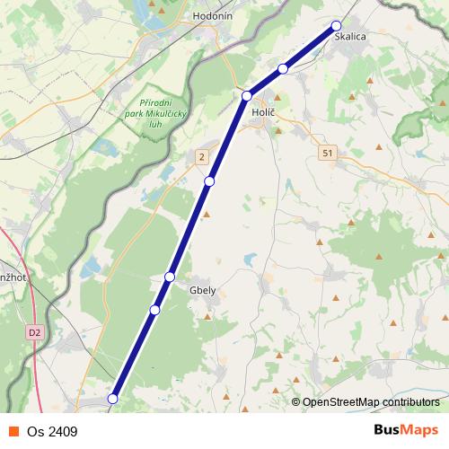 Os 2409 rail Line Map