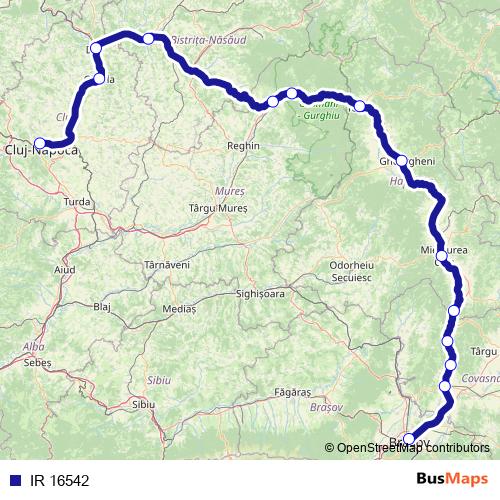 IR 16542 rail Line Map
