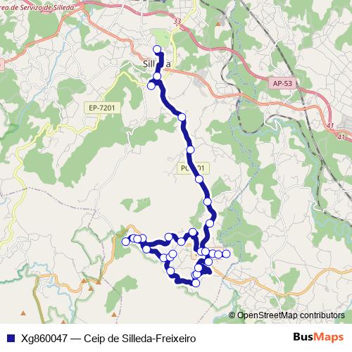 Xg860047 bus Line Map