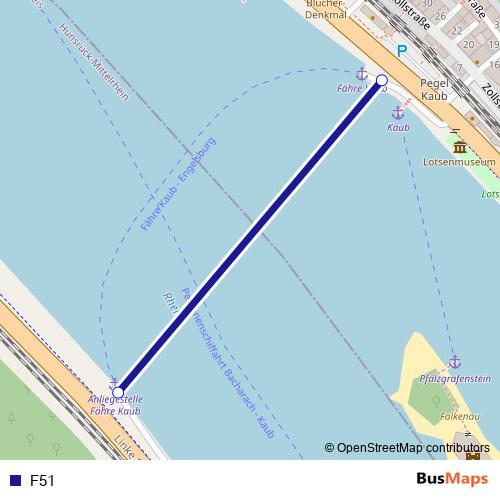 F51 ferry Line Map