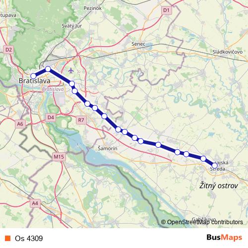 Os 4309 rail Line Map