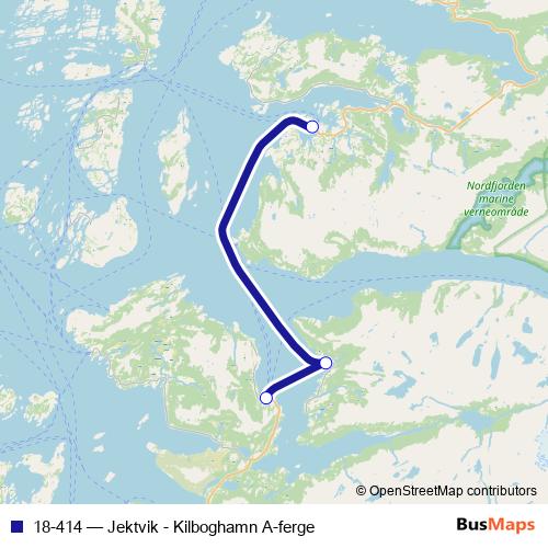 18-414 ferry Line Map