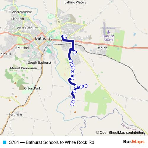 S784 bus Line Map