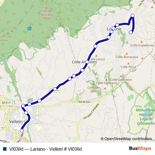 Vl038d bus Line Map