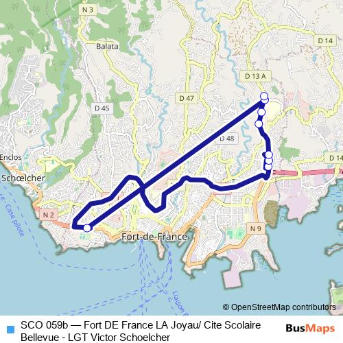 SCO 059b bus Line Map