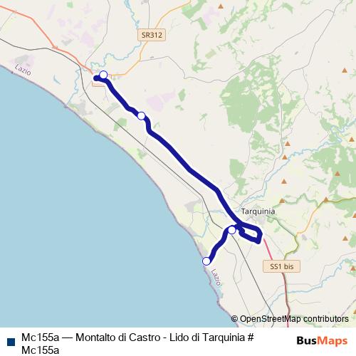 Mc155a bus Line Map
