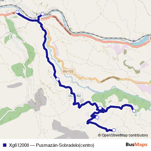 Xg612008 bus Line Map