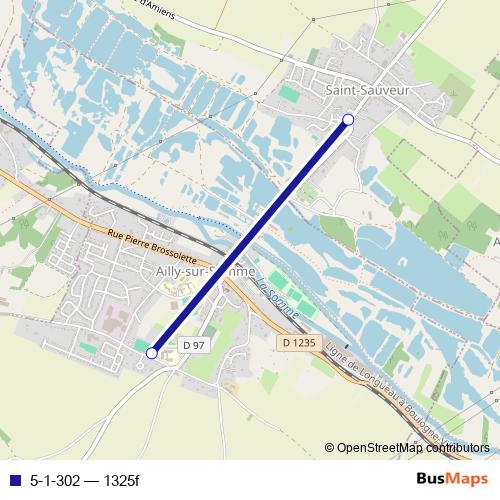 5-1-302 bus Line Map