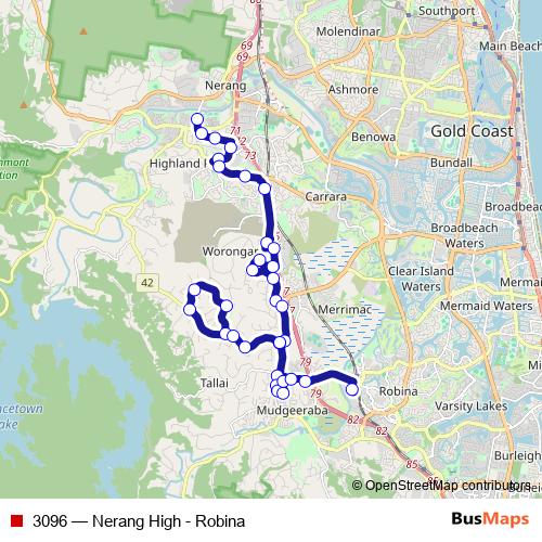 3096 bus Line Map