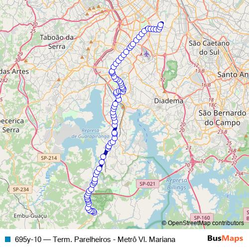 695y-10 bus Line Map