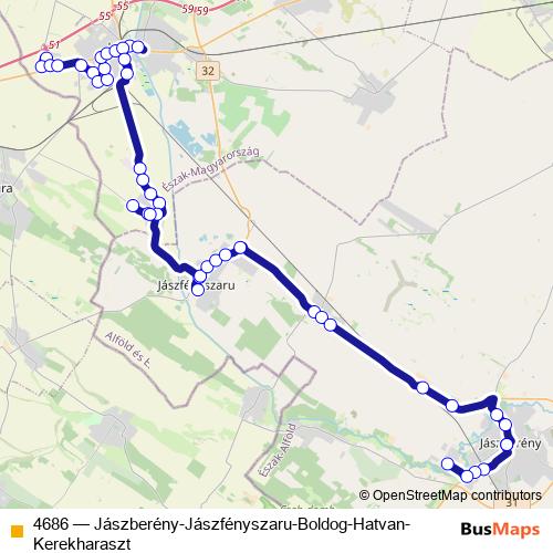 4686 bus Line Map
