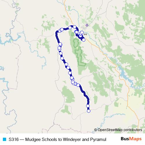 S316 bus Line Map