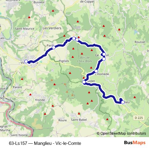 63-Ls157 bus Line Map