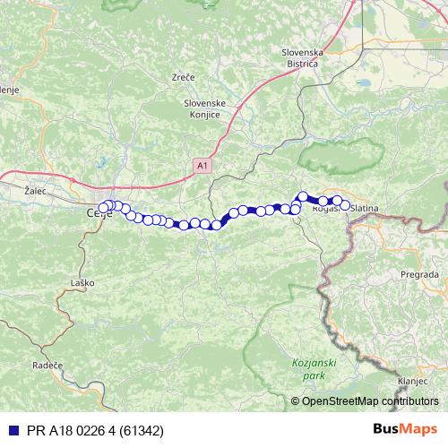 PR A18 0226 4 (61342) bus Line Map