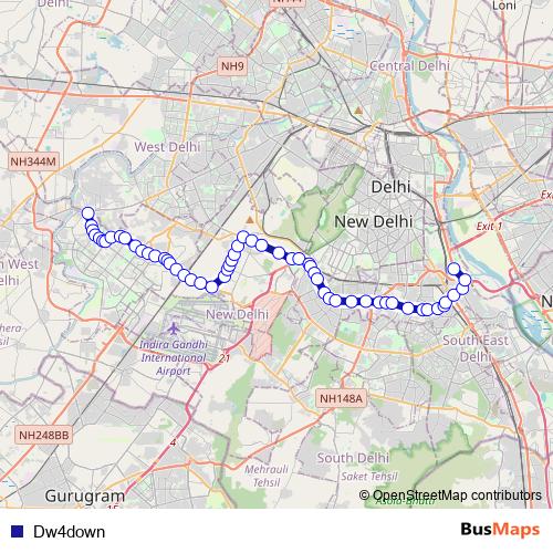 Dw4down bus Line Map
