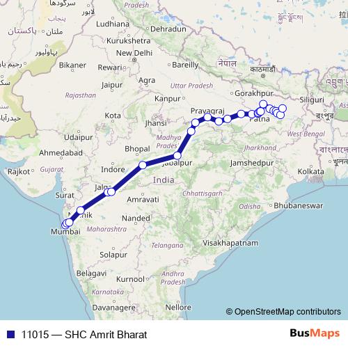 11015 rail Line Map