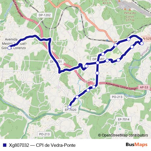Xg807032 bus Line Map