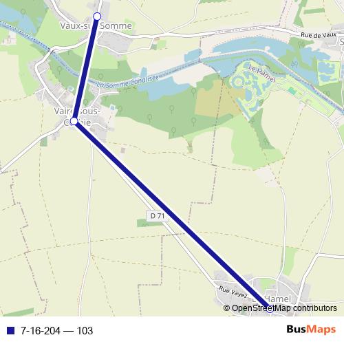 7-16-204 bus Line Map