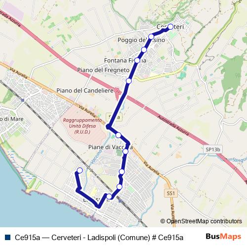 Ce915a bus Line Map
