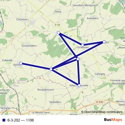 6-3-202 bus Line Map