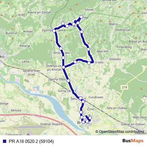 PR A18 0520 2 (59104) bus Line Map
