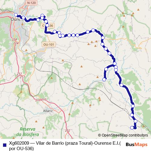 Xg602009 bus Line Map