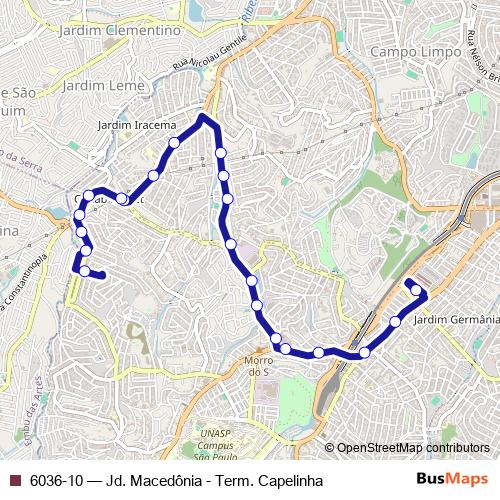 6036-10 bus Line Map
