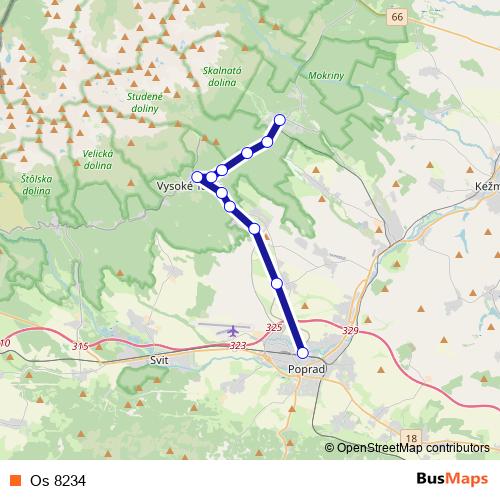 Os 8234 rail Line Map