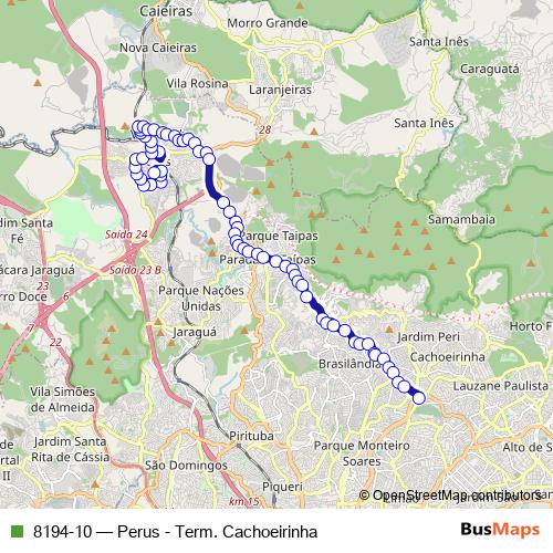 8194-10 bus Line Map