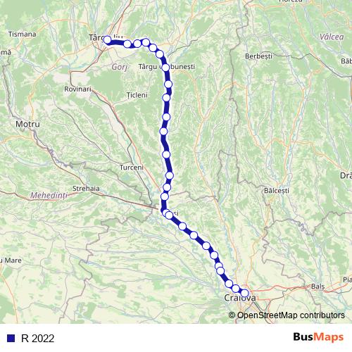 R 2022 rail Line Map
