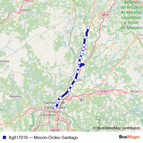 Xg817019 bus Line Map