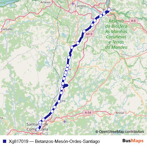 Xg817019 bus Line Map
