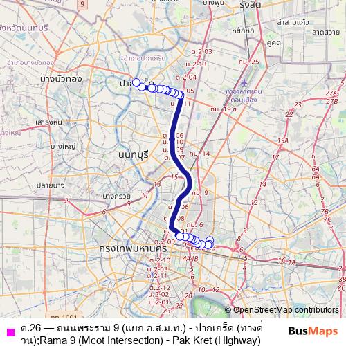 ต.26 bus Line Map