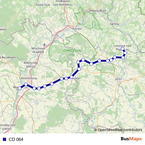 CD 064 rail Line Map
