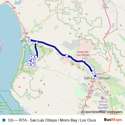 12n bus Line Map