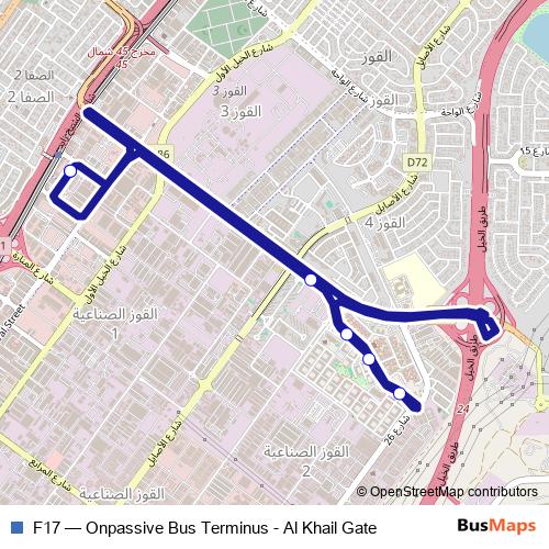 F17 bus Line Map