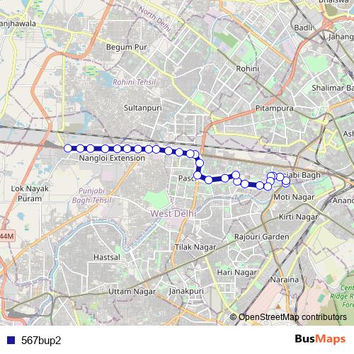 567bup2 bus Line Map