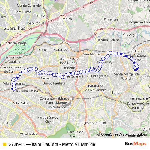 273n-41 bus Line Map