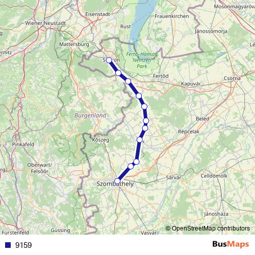 9159 rail Line Map